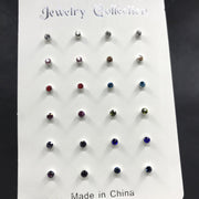 ピアス スタッドピアス 12ペア 24個セット レディース 女性 アクセサリー 小ぶり 小さめ ラインストーン お洒落 可愛い シンプル プレゼント ギフト ファッション小物