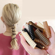 コイルアップポニー 同色2個セット ポニーフック レディース 女性 ヘアアクセサリー ヘアゴム ヘアフック コイルゴム タイトポニー かわいい お洒落 ファッション小物