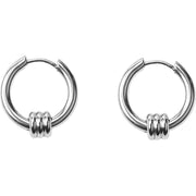 フープピアス 2個セット 両耳用 リングピアス アクセサリー メンズ 男性用 紳士用 ファッション小物 輪っか ボール バネ ワンポイント おしゃれ かっこいい プレゼント ギフト 誕生日 記念日 デイリー 普段使い 男女兼用 ユニセックス