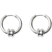 フープピアス 2個セット 両耳用 リングピアス アクセサリー メンズ 男性用 紳士用 ファッション小物 輪っか ボール バネ ワンポイント おしゃれ かっこいい プレゼント ギフト 誕生日 記念日 デイリー 普段使い 男女兼用 ユニセックス