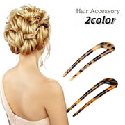 かんざし レディース ヘアアクセサリー 簪 ヘアコーム U字コーム べっ甲風 べっこう風 おしゃれ かわいい きれいめ 髪飾り まとめ髪 ヘアアレンジ 女性 大人女子
