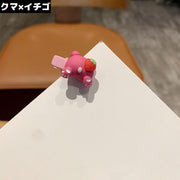ヘアクリップ 前髪クリップ 子供 キッズ 女の子 ヘアアクセサリー 髪留め 髪飾り ミニ 小さめ ハート クマ かわいい 可愛い