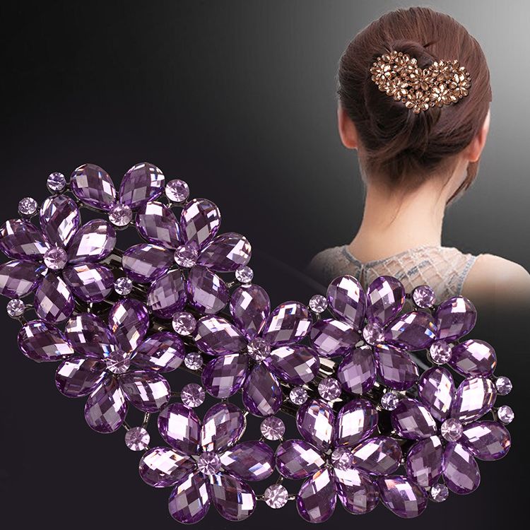 バレッタ レディース 女性 ヘアアクセサリー まとめ髪 髪留め 商品画像3