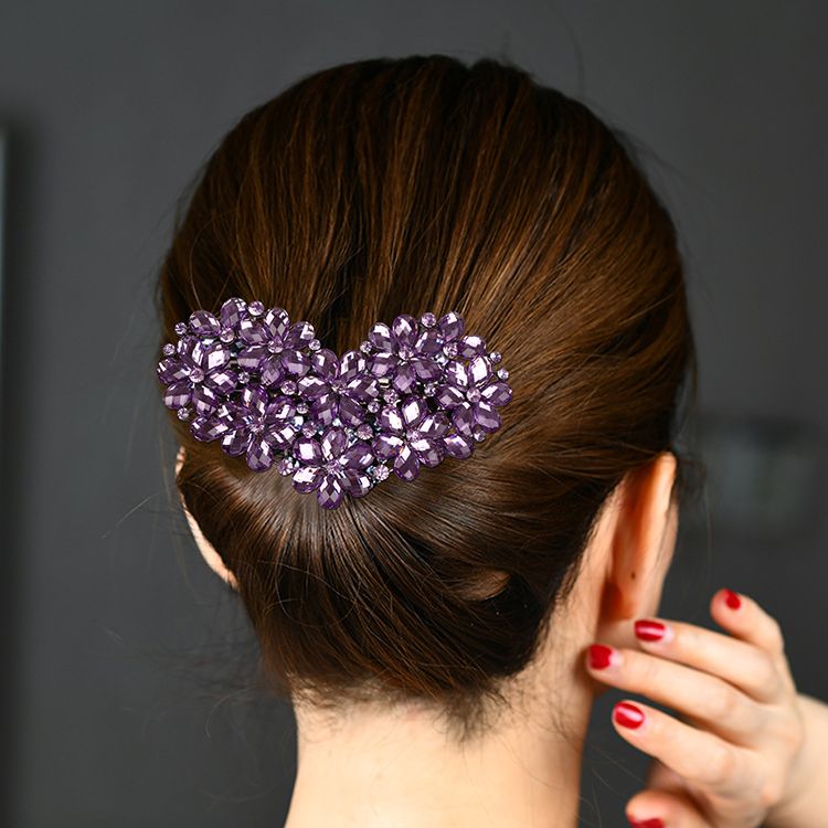 バレッタ レディース 女性 ヘアアクセサリー まとめ髪 髪留め 商品画像4