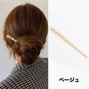 かんざし 簪 ヘアピン ヘアスティック レディース 女性 ヘアアクセサリー ヘアアレンジ まとめ髪 ヒョウ柄 マーブル模様 和装 洋装 ヘアアクセント お団子 アップ 髪飾り