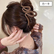 ヘアクリップ バンスクリップ レディース 女性用 ヘアアクセサリー ウェーブ型 髪飾り 髪留め ヘアアレンジ 大人上品 おしゃれ かわいい 普段使い デイリー 通勤 通学 お出かけ オフィス