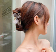 ヘアクリップ バンスクリップ 髪留め レディース 女性用 ヘアアクセサリー パール調 リボン チュールレース 髪飾り ヘアアレンジ 上品 エレガント おしゃれ かわいい パーティー 結婚式 入学式 フォーマル
