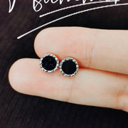 スタッドピアス メンズ レディース ユニセックス アクセサリー 耳飾り 丸型 ラウンド キラキラ ラメ プレゼント ギフト おしゃれ かっこいい