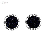 スタッドピアス メンズ レディース ユニセックス アクセサリー 耳飾り 丸型 ラウンド キラキラ ラメ プレゼント ギフト おしゃれ かっこいい