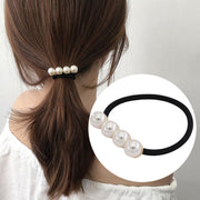 ヘアゴム ヘアアクセサリー レディース 髪ゴム まとめ髪 フェイクパール 髪飾り 大人かわいい おしゃれ カジュアル ヘアアレンジ シンプル きれいめ 上品 ギフト プレゼント デイリー 普段使い お出かけ オフィス デート 婦人 女性 ブラック 黒