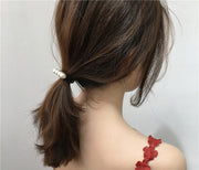 ヘアゴム ヘアアクセサリー レディース 髪ゴム まとめ髪 フェイクパール 髪飾り 大人かわいい おしゃれ カジュアル ヘアアレンジ シンプル きれいめ 上品 ギフト プレゼント デイリー 普段使い お出かけ オフィス デート 婦人 女性 ブラック 黒