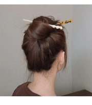 かんざし 簪 一本挿し レディース ヘアアクセサリー 髪飾り 髪留め ヘアピン 和装 洋装 着物 浴衣 マーブル模様 おしゃれ