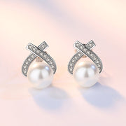 スタッドピアス レディース アクセサリー イミテーションパール ラインストーン 小ぶり かわいい おしゃれ プレゼント ギフト