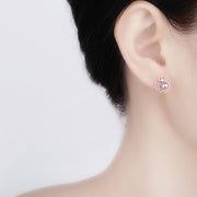 ピアス スタッドピアス 両耳用 アクセサリー レディース 女性 婦人 ラインストーン フェイクパール 月 ムーン かわいい おしゃれ ギフト プレゼント 贈り物 ファッション雑貨