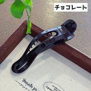 ヘアクリップ くちばしクリップ レディース 女性 婦人 ヘアアクセサリー 大きめ サイドバンスクリップ 髪留め 髪飾り まとめ髪 ヘアアレンジ 無地 ヒョウ柄 シンプル かわいい おしゃれ