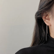 イヤーカフ 片耳用 単品 レディース 女性 アクセサリー イヤカフ ノンホール チェーン ロング 揺れる 上品 華奢 エレガント ギフト プレゼント 贈り物 ファッション小物 婦人用