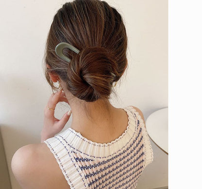 コーム ヘアコーム レディース ヘアアクセサリー 女性用 U字コーム 商品画像2