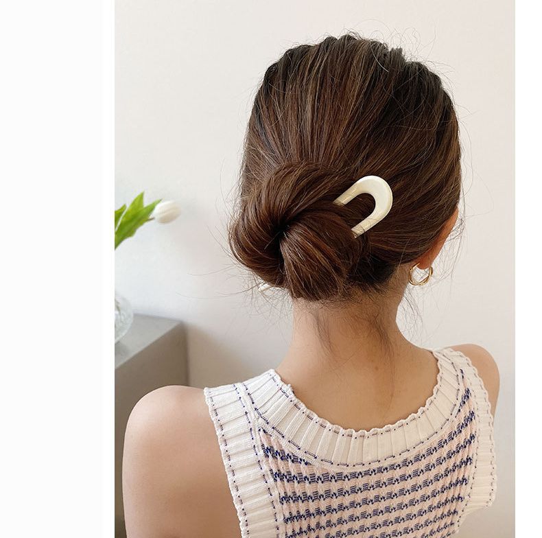 コーム ヘアコーム レディース ヘアアクセサリー 女性用 U字コーム 商品画像3