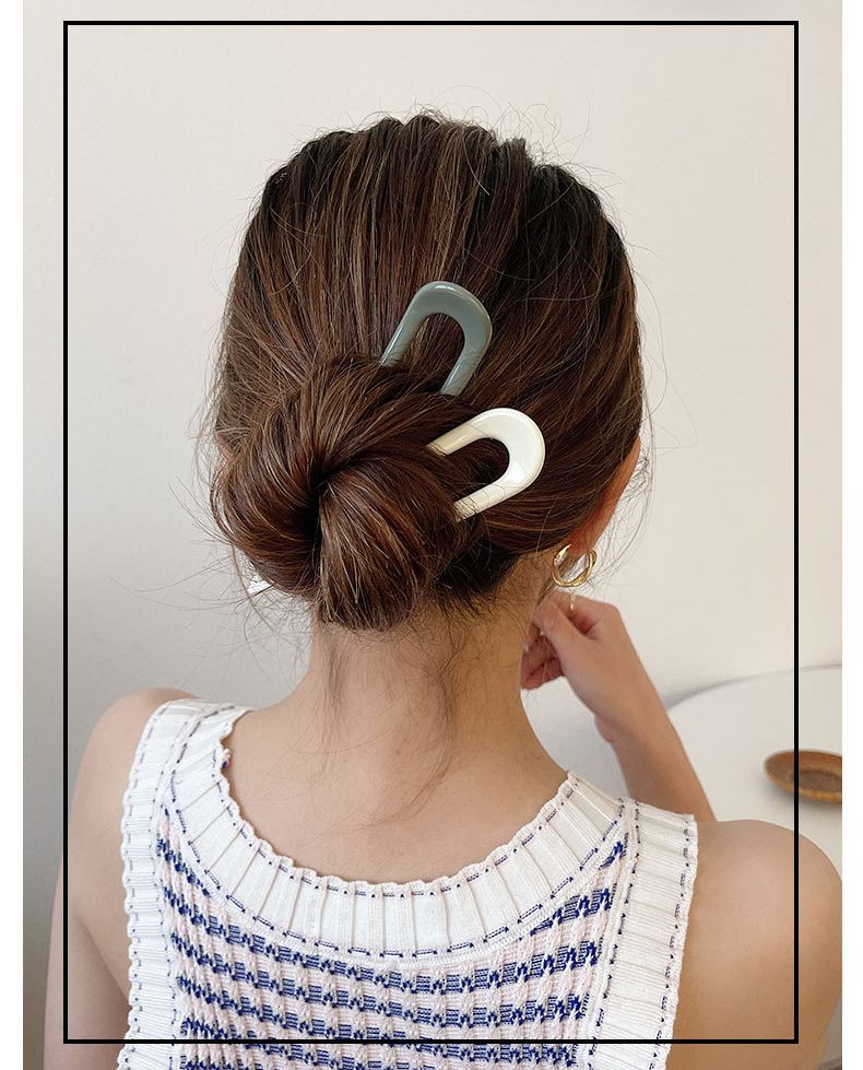 コーム ヘアコーム レディース ヘアアクセサリー 女性用 U字コーム 商品画像4