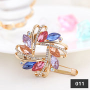 スカーフリング スカーフクリップ ブローチ 2way レディース 女性用 アクセサリー スカーフ留め ビジュー リース型 キラキラ おしゃれ かわいい フラワー リーフ お出かけ セレモニー フォーマル ギフト プレゼント カジュアル デイリー 婦人用 ファッション小物