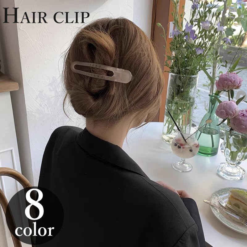ヘアクリップ バナナクリップ レディース 女性 ヘアアクセサリー 半透明 商品画像