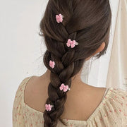 ミニヘアクリップ 単品 くちばしクリップ ヘアアクセサリー レディース 女性 髪飾り 小さめ 小ぶり フラワー 薔薇 モモ ピーチ リボン ハート シンプル 可愛い お洒落 ヘアアレンジ お出かけ 普段使い プレゼント 贈り物 プチギフト