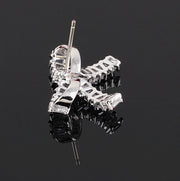 ピアス スタッドピアス イヤリング レディース 女性 アクセサリー 小ぶり リボン ラインストーン キラキラ ゴールドカラー シルバーカラー お洒落 大人可愛い お出かけ 普段使い デイリー 耳飾り ファッション小物 婦人用 プレゼント ギフト