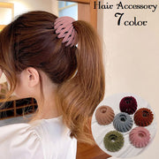 ヘアクリップ ヘアリング風 レディース 髪飾り ヘアアクセサリー ポニーテール ヘアアレンジ まとめ髪 髪留め お団子ヘア 女性 婦人 可愛い おしゃれ マルチクリップ 外出 お出掛け