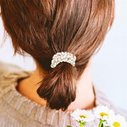 ヘアゴム ヘアアクセサリー レディース 女性 婦人 ヘアアレンジ 髪飾り まとめ髪 ラインストーン ビーズ フェイクパール チャーム付き カラバリ豊富