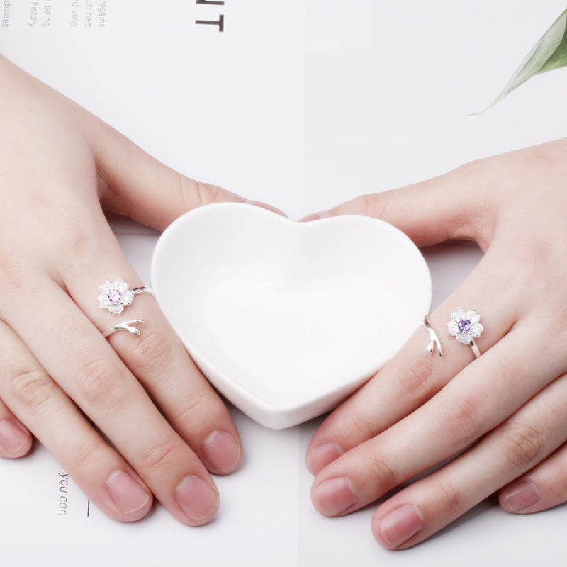 指輪 オープンリング アクセサリー レディース 女性用 ラインストーン 商品画像5