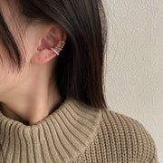イヤーカフ 3個セット レディース 女性 アクセサリー ファッション雑貨 丸形 ラウンド型 細め 小型 ラインストーン シルバーカラー ゴールドカラー シンプル かわいい キュート フェミニン エレガント プレゼント ギフト