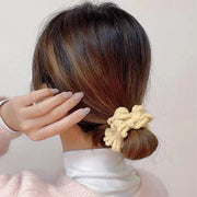 ヘアゴム 髪ゴム レディース 女性 女の子 ヘアアクセサリー 髪飾り もこもこ ふわふわ 花 まとめ髪 ヘアアレンジ かわいい おしゃれ フェミニン ガーリー 普段使い お呼ばれ お出かけ