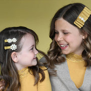 ヘアクリップ 髪留め キッズ 子供用 子ども用 女の子 くちばしクリップ リボン お花 フラワー フェイクパール 無地 ピンク レッド イエロー ブルー ガーリー 可愛い キュート ポップ おしゃれ