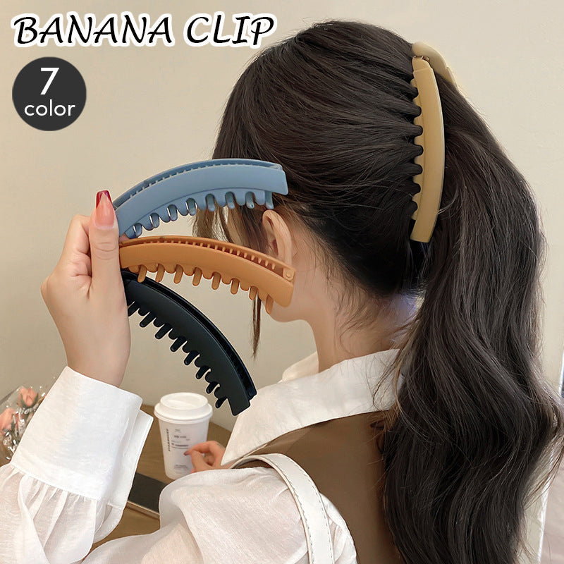 ヘアクリップ バナナクリップ ヘアアクセサリー レディース シンプル 無地 商品画像