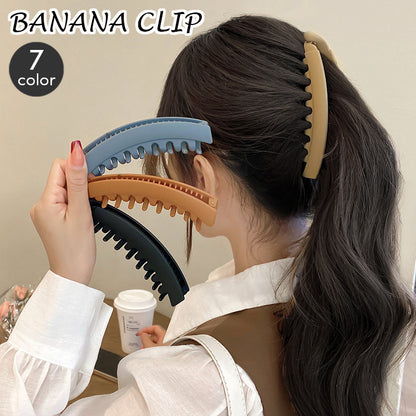 ヘアクリップ バナナクリップ ヘアアクセサリー レディース シンプル 無地 商品画像