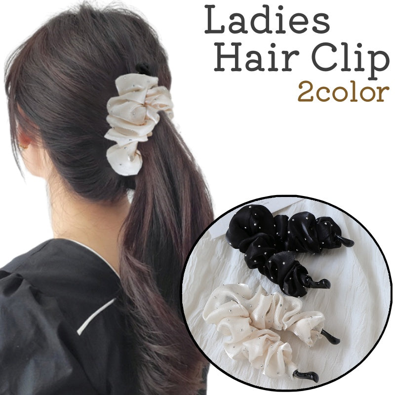 ヘアクリップ バナナクリップ レディース 女性 婦人 大人 髪留め 髪飾り ヘアアクセサリー ブラック ベージュ 黒 おしゃれ シンプル ヘアアレンジ お出かけシーン 通勤