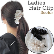 ヘアクリップ バナナクリップ レディース 女性 婦人 大人 髪留め 髪飾り ヘアアクセサリー ブラック ベージュ 黒 おしゃれ シンプル ヘアアレンジ お出かけシーン 通勤