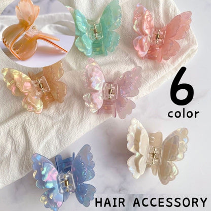 バンスクリップ ヘアクリップ ヘアアクセサリー レディース 蝶々 バタフライ 商品画像