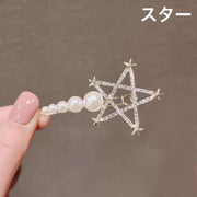 ヘアピン ヘアクリップ ヘアアクセサリー レディース 女性 髪留め 髪飾り ヘアアレンジ フェイクパール パール調 ラインストーン 華やか 綺麗 上品 おしゃれ お洒落 可愛い お出かけ 普段使い 婦人