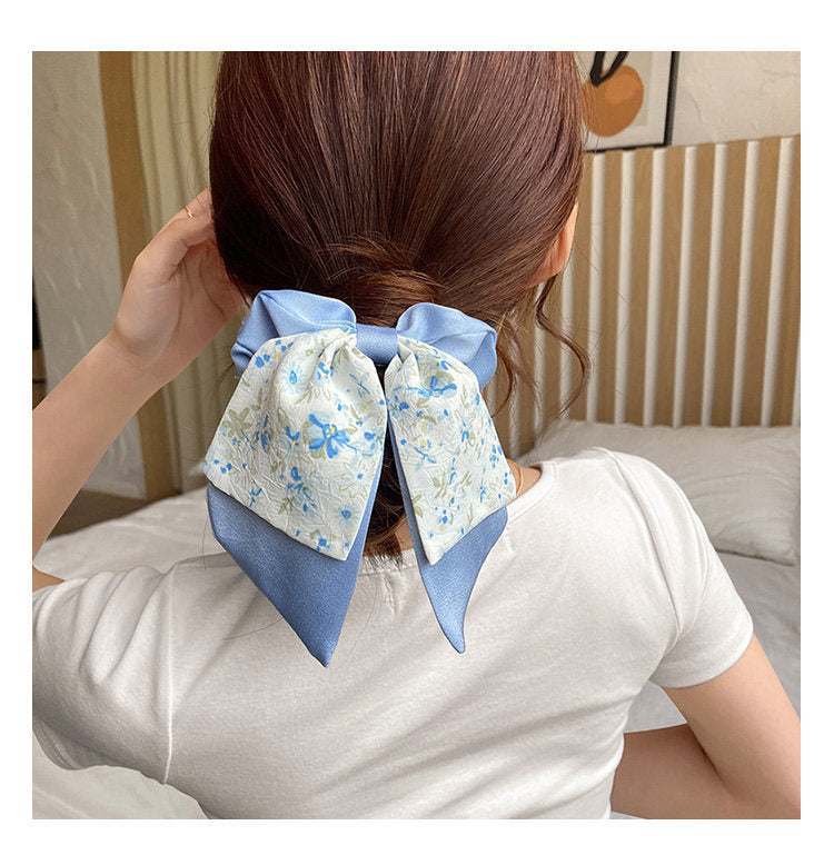 シュシュ リボンシュシュ 大人かわいい 小花柄 淡色 ガーリー 商品画像3