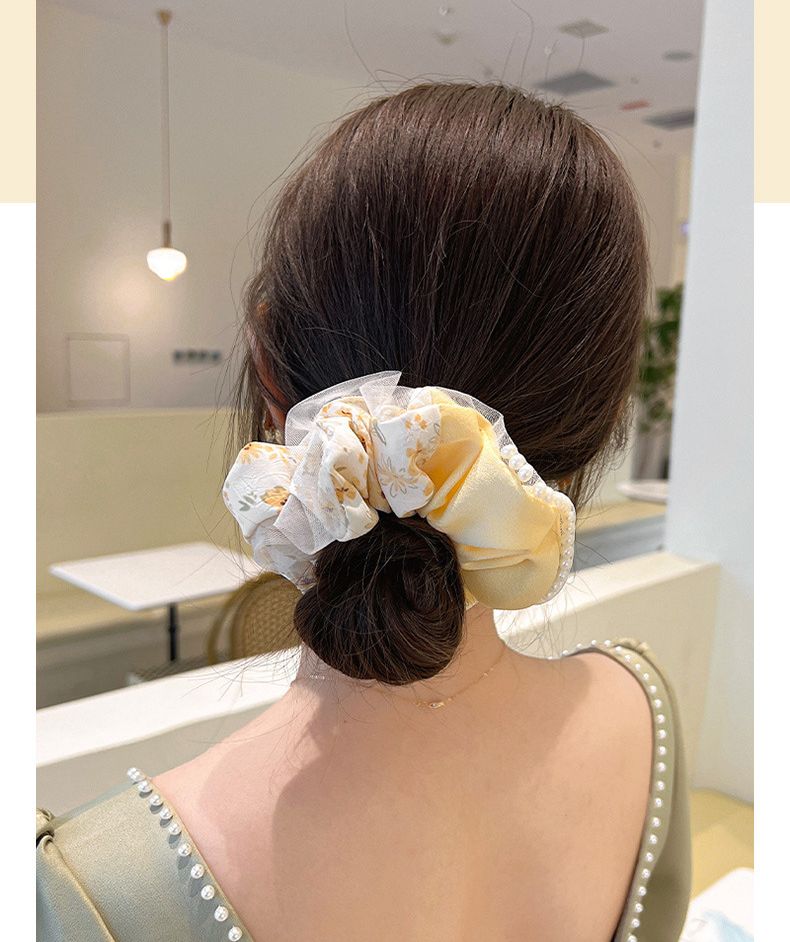 シュシュ リボンシュシュ 大人かわいい 小花柄 淡色 ガーリー 商品画像4