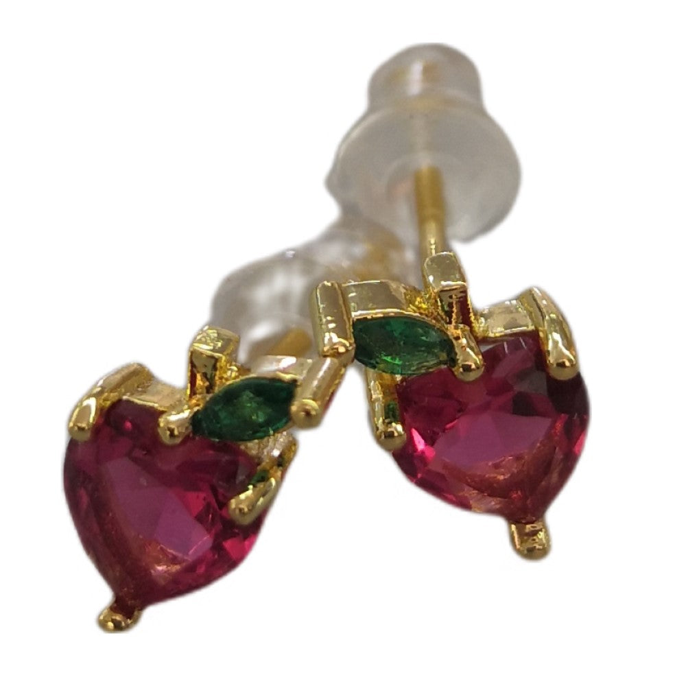 ピアス スタッドピアス レディース アクセサリー プレゼント 果物 リンゴ バリエーション画像