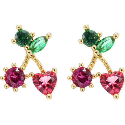 ピアス スタッドピアス レディース アクセサリー プレゼント 果物 ハート バリエーション画像
