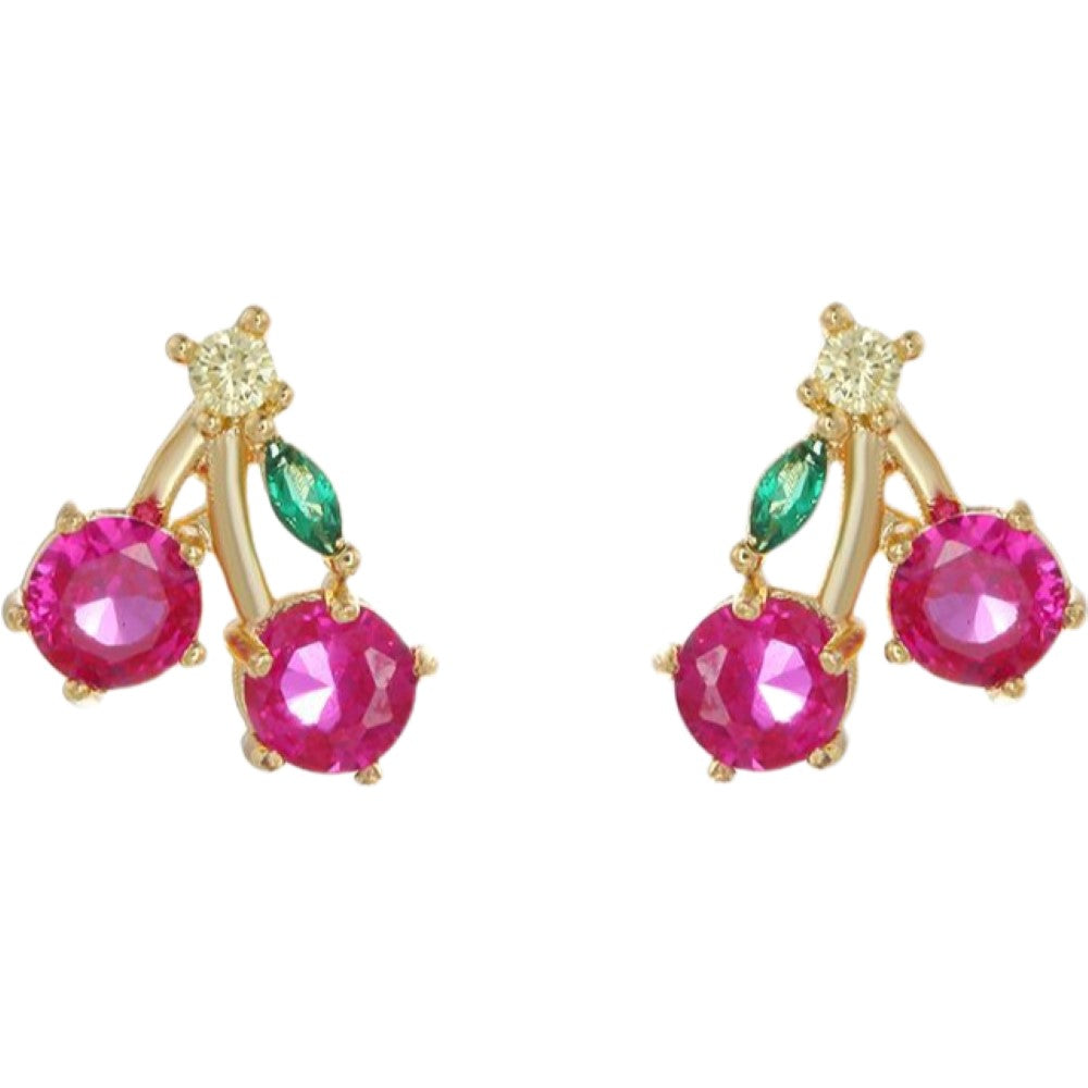 ピアス スタッドピアス レディース アクセサリー プレゼント 果物 レッド バリエーション画像