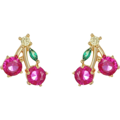 ピアス スタッドピアス レディース アクセサリー プレゼント 果物 レッド バリエーション画像