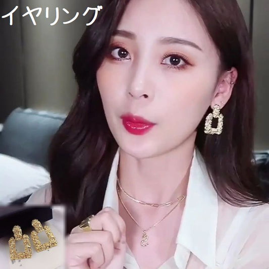 イヤリング アクセサリー レディース 女性 女の子 スクエア 商品画像