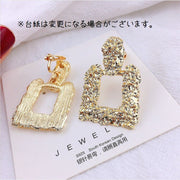 イヤリング アクセサリー レディース 女性 女の子 スクエア ゴールドカラー おしゃれ ゴージャス 上品 ギフト プレゼント