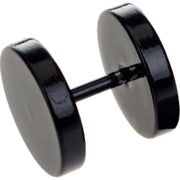 ピアス スタッドピアス ダンベルピアス 単品 片耳用 メンズ レディース ユニセックス アクセサリー 小ぶり ラウンド 丸 シンプル ブラック ストレートバーベル お洒落 カジュアル 耳飾り ファッション小物 女性 男性 プレゼント ギフト
