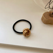 ヘアゴム ヘアアクセサリー レディース 女性用 髪ゴム 単品 ゴールドカラー メタル モチーフ 髪飾り 髪留め ヘアアレンジ ポニーテール 上品 かわいい おしゃれ デイリー お出かけ 普段使い