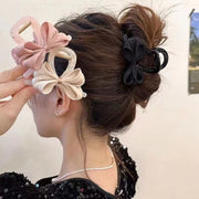 ヘアクリップ バンスクリップ レディース ヘアアクセサリー リボン 髪留め まとめ髪 ヘアアレンジ おしゃれ フェミニン 大人かわいい